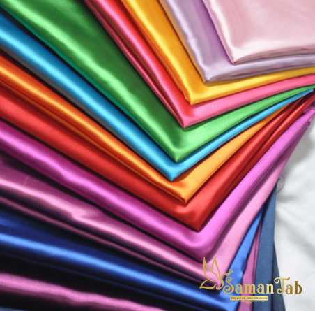 القماش الحرير بألوان المختلفة
